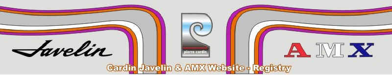 Pierre Cardin Javelin & AMX Registry